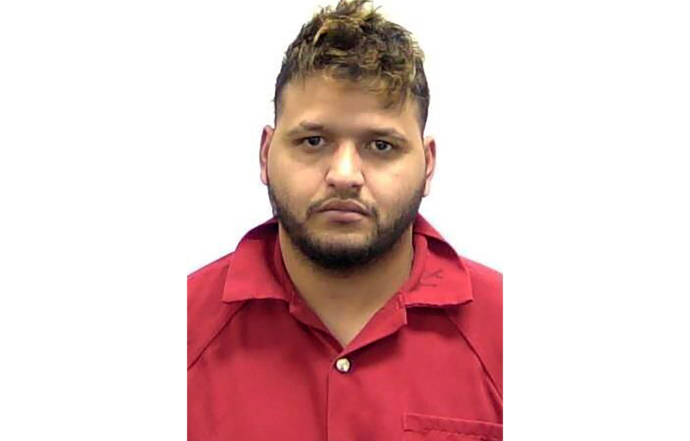 This photo, provided by the Clarke County Sheriff's Office, shows Jose Ibarra, 26, on Friday, Feb. 23, 2024. Ibarra was arrested on charges that included murder and kidnapping in the death of 22-year-old nursing student Laken Hope Riley in Athens, Ga. (Clarke County Sheriff's Office via AP)