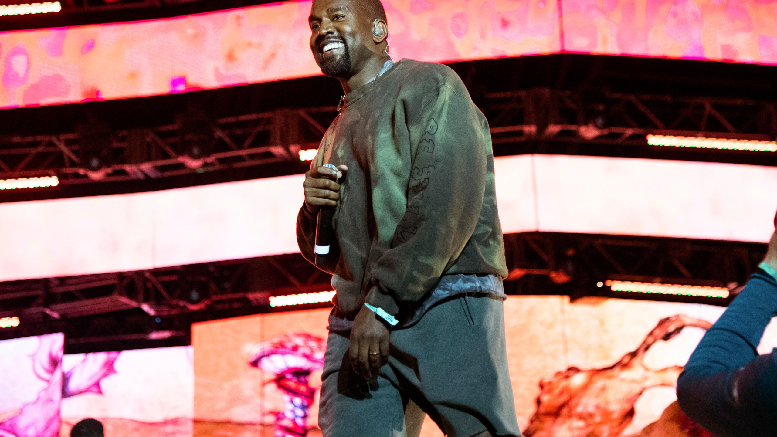 FILE - Kanye West performs at the Coachella Music & Arts Festival on Saturday, April 20, 2019, in Indio, Calif. The estate of Donna Summer sued Ye, formerly Kanye West, and Ty Dolla $ign on Tuesday, Feb. 27, 2024, for what its attorneys say is the “shamelessly” illegal use of her 1977 song “I Feel Love” in their collaboration “Good (Don’t Die).” The copyright infringement lawsuit was filed in federal court in Los Angeles by Summer’s husband Bruce Sudano in his capacity as executor of the estate of the singer-songwriter and “Disco Queen,” who died in 2012. (Photo by Amy Harris/Invision/AP, File)