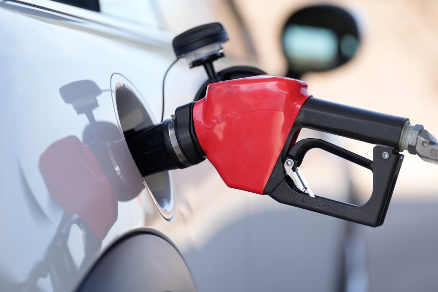 FILE - Fuel is pumped into a vehicle at a Costco gasoline station on Nov. 30, 2023, in Thornton, Colo. On Thursday, Feb. 20, 2024, the Commerce Department issues its January report on consumer spending. (AP Photo/David Zalubowski, File)