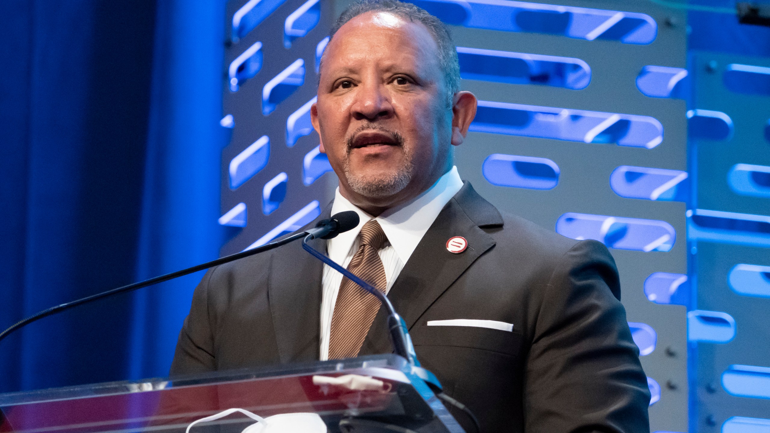 FILE - National Urban League president and CEO Marc Morial speaks at the National Urban League Annual Conference, July 22, 2022, in Washington. Black Americans have endured considerable injustices and barriers to prosperity and equality throughout U.S. history. But their social, economic and political advances in the past 60 years have been unsatisfactory. That's according to a new annual study on racial progress, called the “State of Black America." (AP Photo/Alex Brandon)