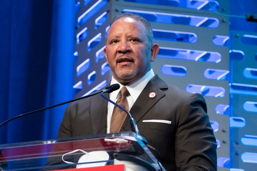 FILE - National Urban League president and CEO Marc Morial speaks at the National Urban League Annual Conference, July 22, 2022, in Washington. Black Americans have endured considerable injustices and barriers to prosperity and equality throughout U.S. history. But their social, economic and political advances in the past 60 years have been unsatisfactory. That's according to a new annual study on racial progress, called the “State of Black America." (AP Photo/Alex Brandon)