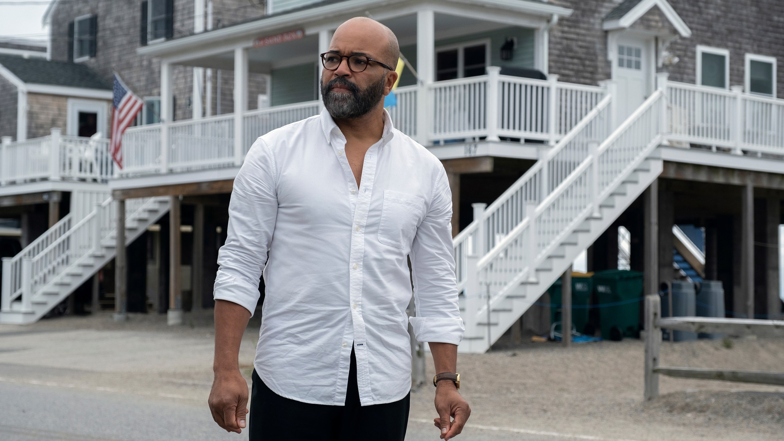 This image released by MGM shows Jeffrey Wright in a scene from "American Fiction." (Claire Folger/MGM-Orion via AP)