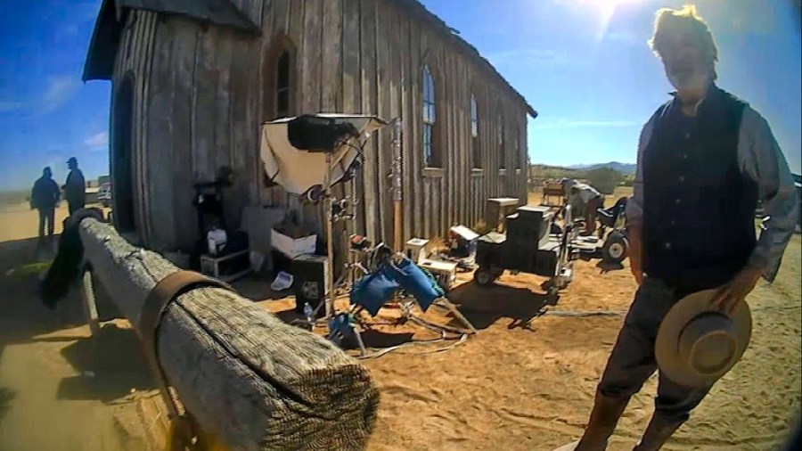 FILE - In this image taken from video released by the Santa Fe County Sheriff's Office, Alec Baldwin speaks with investigators following a fatal shooting on a movie set in Santa Fe, N.M. A jury convicted movie armorer Hannah Gutierrez-Reed of involuntary manslaughter Wednesday, March 6, 2024, in the fatal shooting of cinematographer Halyna Hutchins by actor Alec Baldwin during a rehearsal on the set of the Western movie “Rust.” Baldwin has been indicted on a charge of involuntary manslaughter and has pleaded not guilty ahead of a July trial date. (Santa Fe County Sheriff's Office via AP, File)