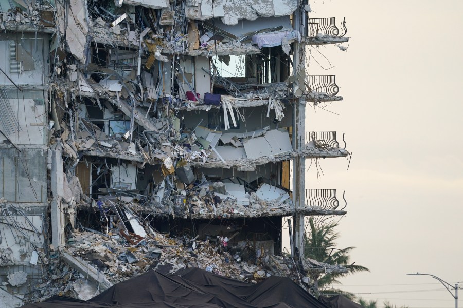 Surfside building collapse in Miami.