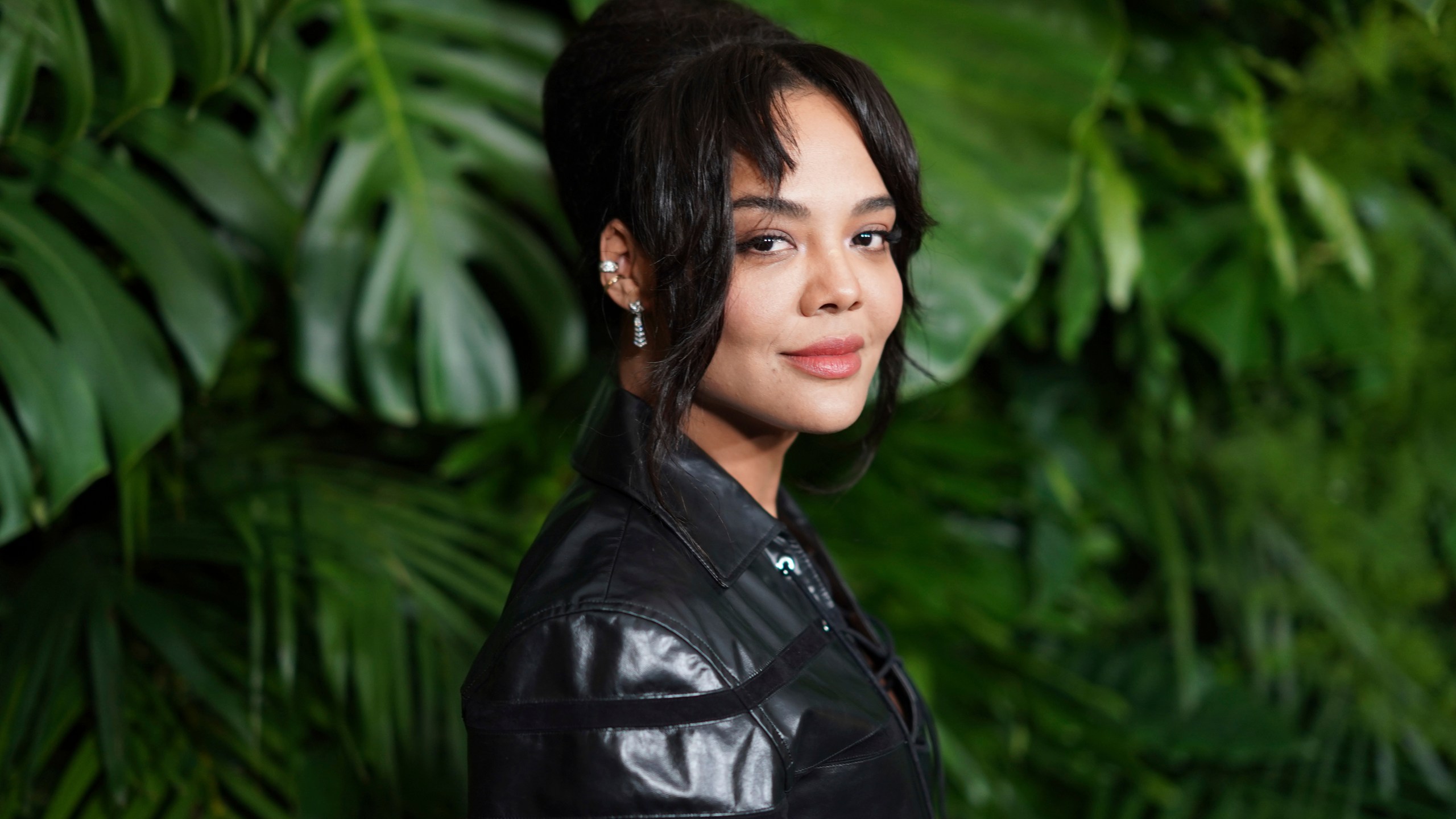 Tessa Thompson arrives at Chanel's 15th Annual Pre-Oscar Awards Dinner on Saturday, March 9, 2024, at the Beverly Hills Hotel in Los Angeles. (Photo by Jordan Strauss/Invision/AP)