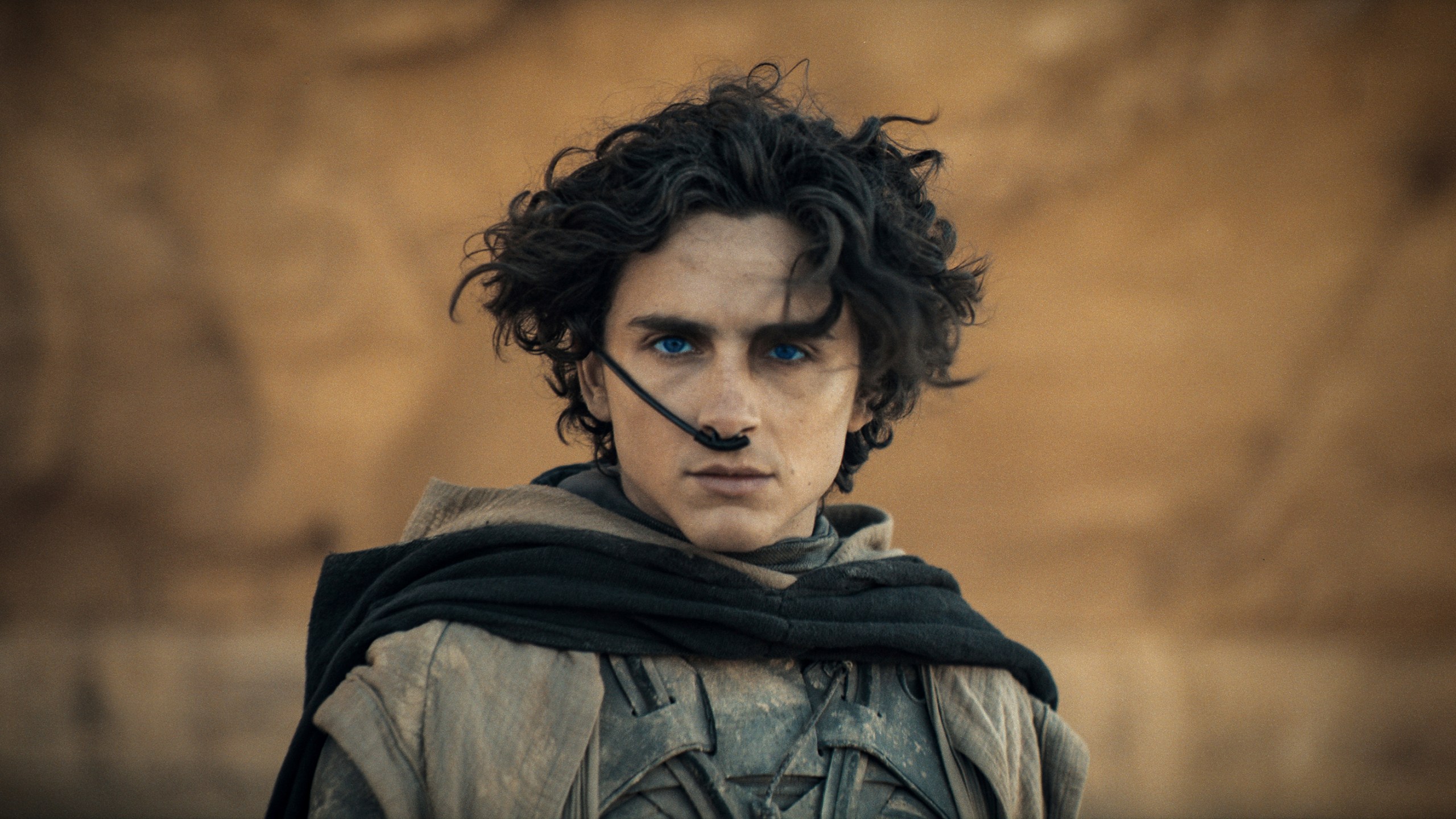 A picture of Timothee Chalamet in the film version of "Dune."