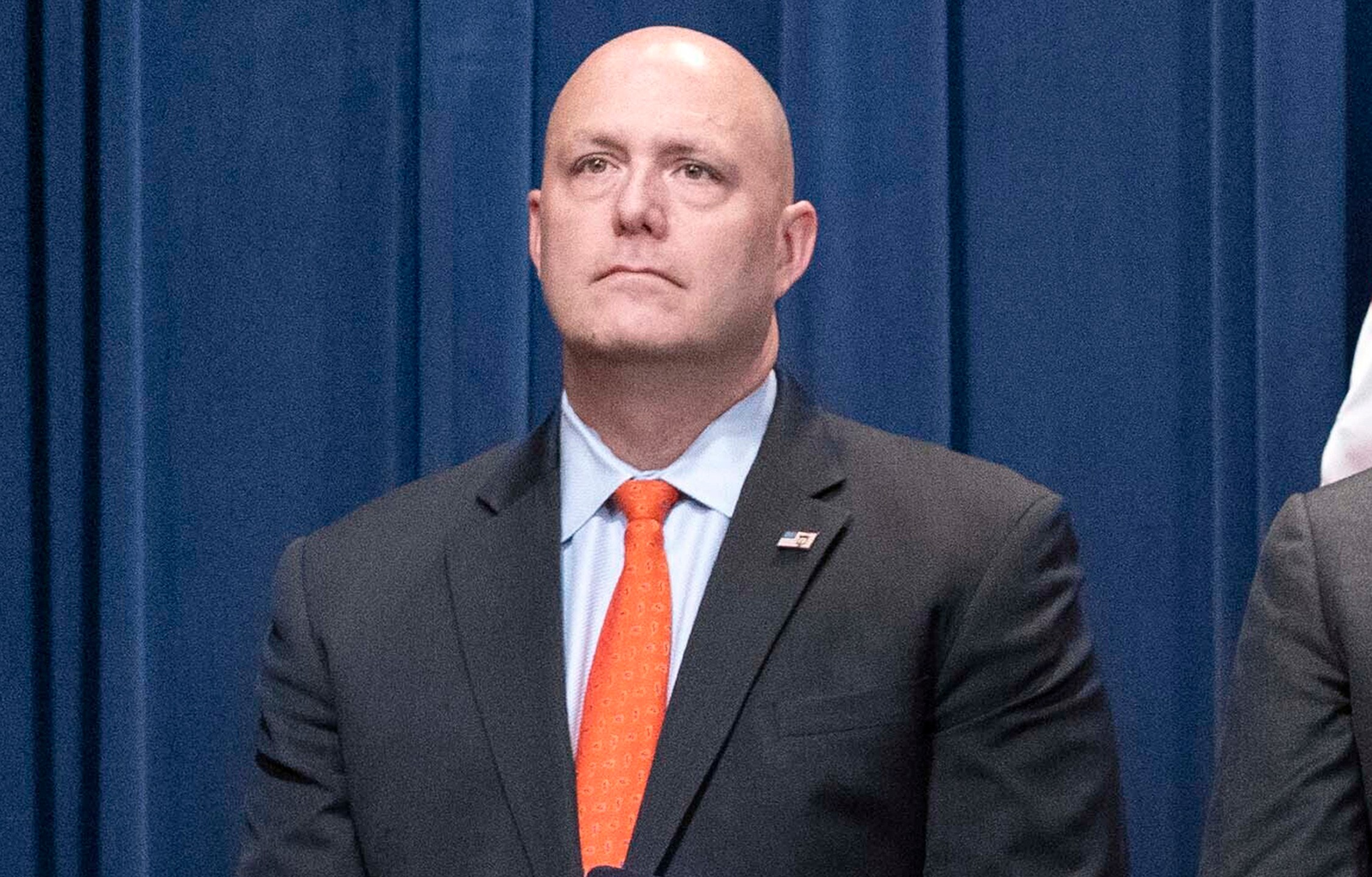 Immigration and Customs Enforcement Acting Deputy Director Patrick Lechleitner at a news conference on Sept. 13, 2022.