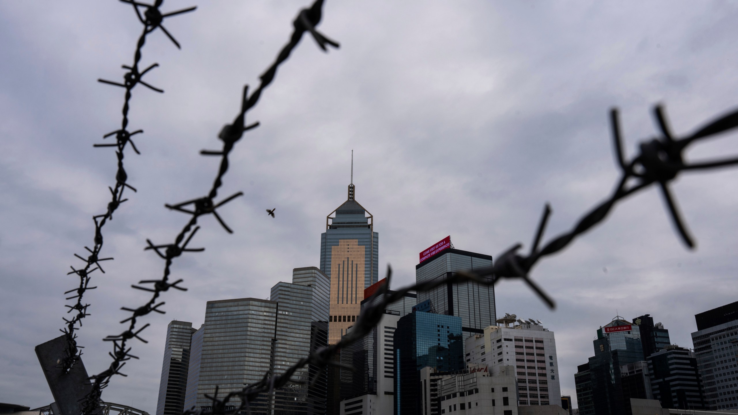 Cityscape is seen in Hong Kong, Tuesday, March 19, 2024. Hong Kong's lawmakers met in a special session to resume debate on a proposed national security law Tuesday, paving the way to grant the government more power to quash dissent in the southern Chinese city. (AP Photo/Louise Delmotte)