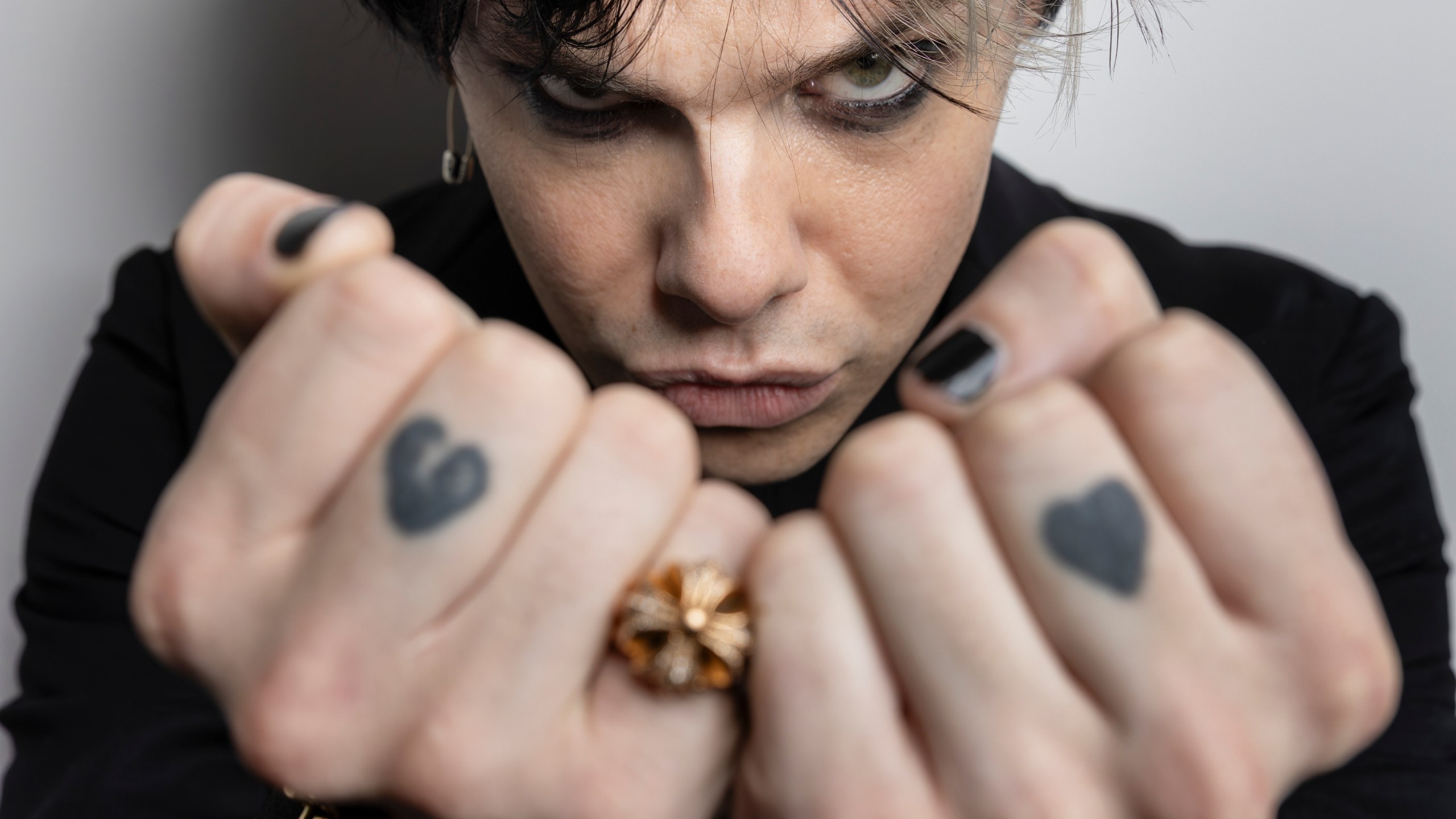 Yungblud poses for portrait photographs in London, Tuesday, March 19, 2024. (Photo by Vianney Le Caer/Invision/AP)
