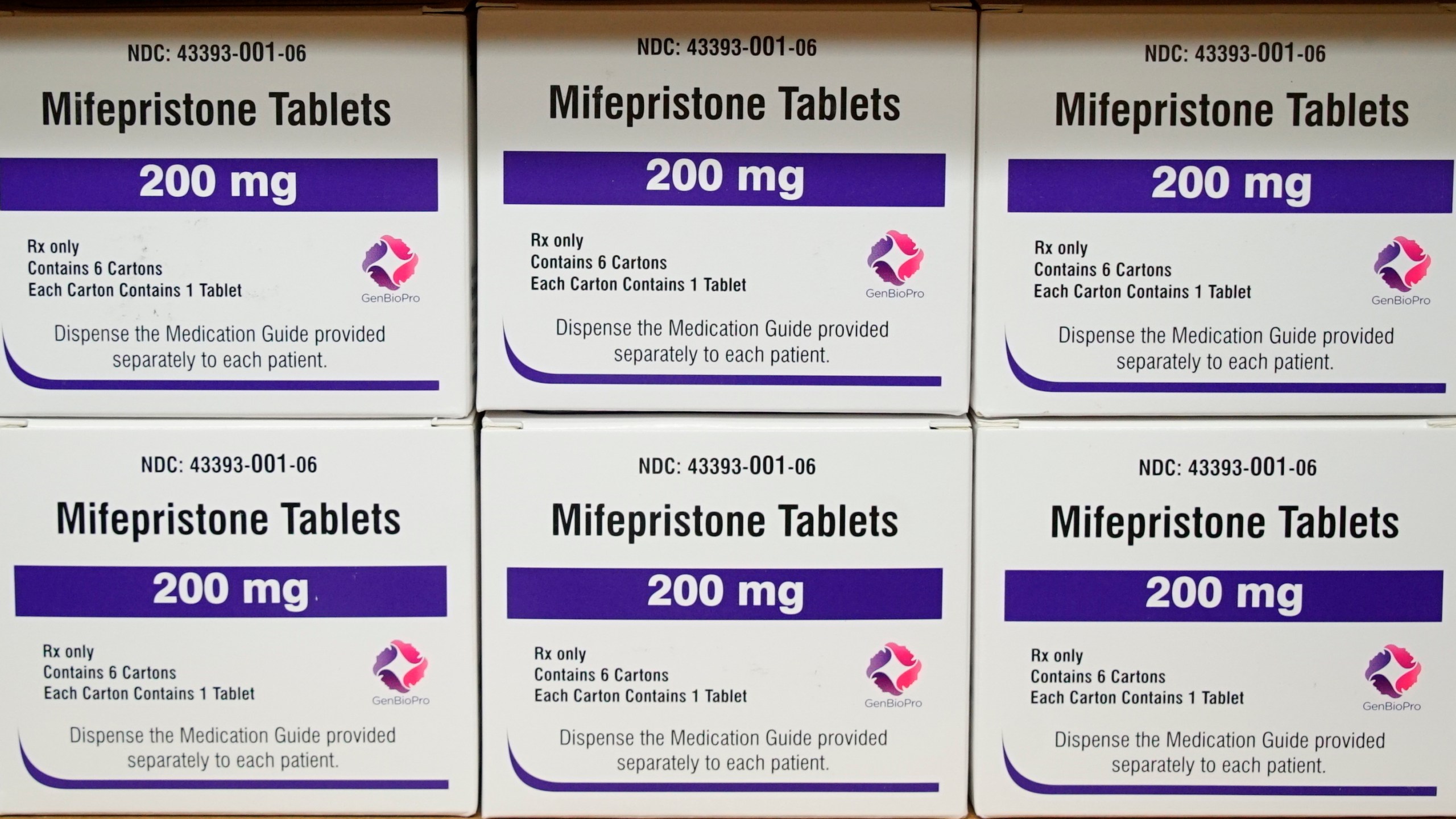 FILE - Boxes of the drug mifepristone sit on a shelf at the West Alabama Women's Center in Tuscaloosa, Ala., on March 16, 2022. On Tuesday, March 26, 2024, the U.S. Supreme Court will take up a case that could impact how women get access to mifepristone, one of the two pills used in the most common type of abortion in the nation. (AP Photo/Allen G. Breed, File)