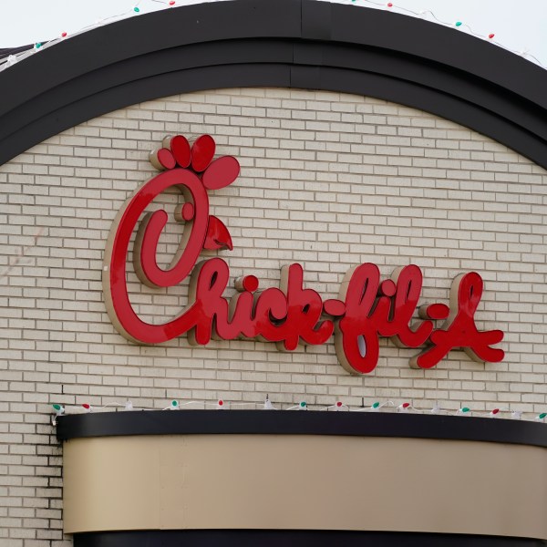 FILE - A Chick-fil-A location in Philadelphia is shown Wednesday, Nov. 17, 2021. (AP Photo/Matt Rourke, File)