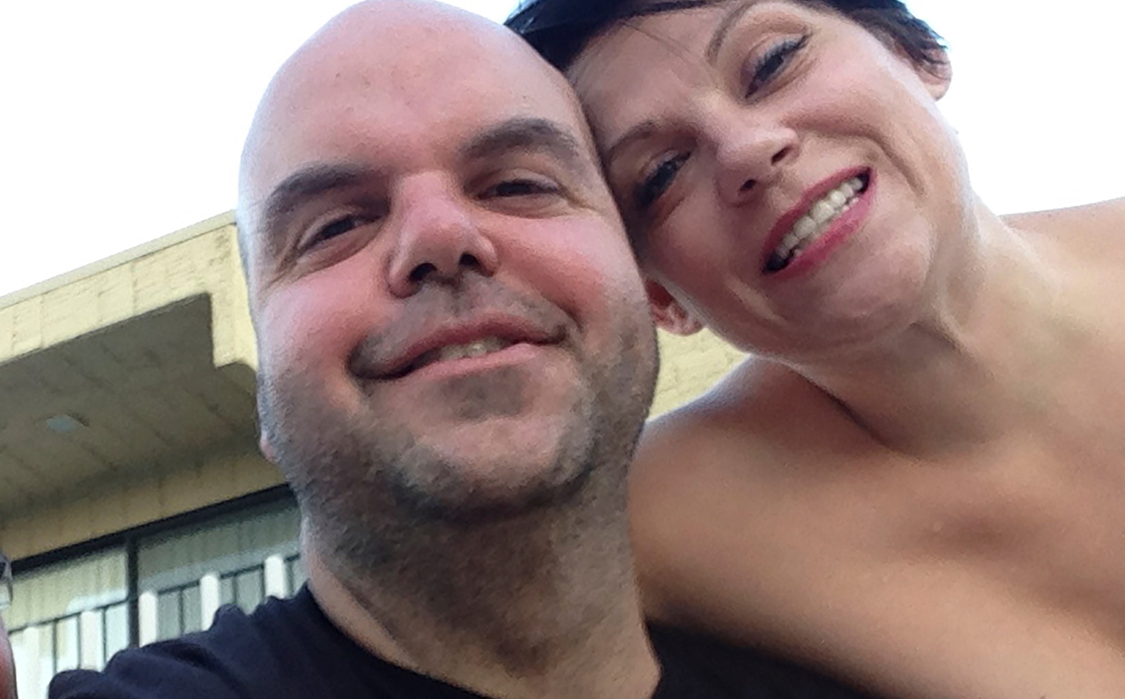 In a selfie taken in July 2014, Johnathan Walton poses with Marianne Smyth during a vacation in Palm Springs, Calif. Smyth is in a Maine jail awaiting a hearing in April 2024 that will decide whether she can be extradited to the United Kingdom over a scam dating back more than 15 years in Northern Ireland. She is accused of stealing more than $170,000 from at least five victims from 2008 to 2010 in Northern Ireland, according to court records. (Johnathan Walton via AP)