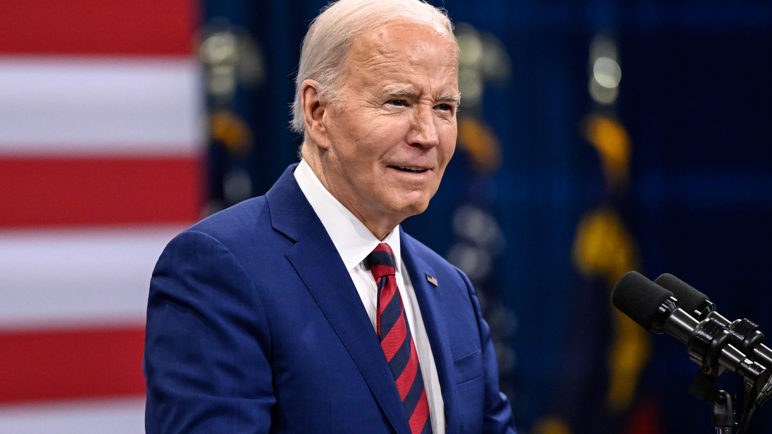 President Joe Biden delivers a speech about healthcare at an event in Raleigh, N.C., Tuesday, March 26, 2024. (AP Photo/Matt Kelley)