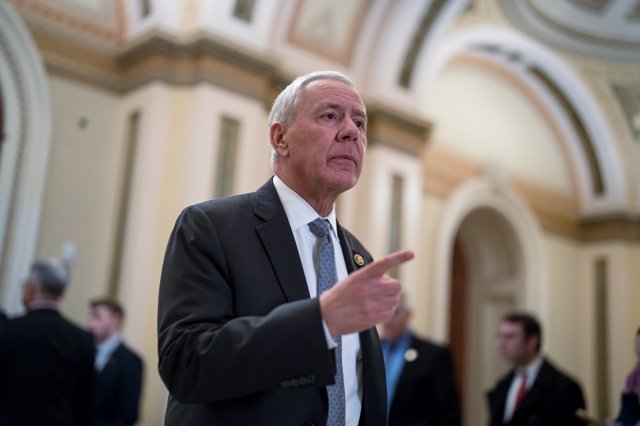 FILE - Rep. Ken Buck, R-Colo., walks out of the House chamber, Feb. 6, 2024, at the Capitol in Washington. A panel of Colorado Republicans will select a candidate Thursday, March 28, who will likely serve out the final months of Buck’s term — and could pose a challenge to Rep. Lauren Boebert’s bid for another term in Congress. (AP Photo/J. Scott Applewhite, File)