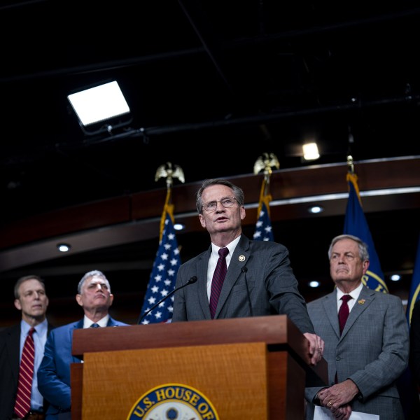 House Freedom Caucus Holds News Conference On FISA Reauthorization Representative Tim Burchett, a Republican from Tennessee, center, speaks during a news conference on FISA reauthorization at the US Capitol in Washington, DC, US, on Tuesday, Feb. 13, 2024. The outcome on a Foreign Intelligence Surveillance Act (FISA) compromise is in nebulous in large part because the House, and in particular the GOP conference, is so divided on the issue. Photographer: Al Drago/Bloomberg via Getty Images