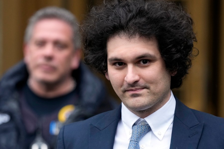 Sam Bankman-Fried leaves federal court on Feb. 16, 2023. The FTX founder was convicted of fraud and cryptocurrency crimes (AP Photo/Seth Wenig, File)