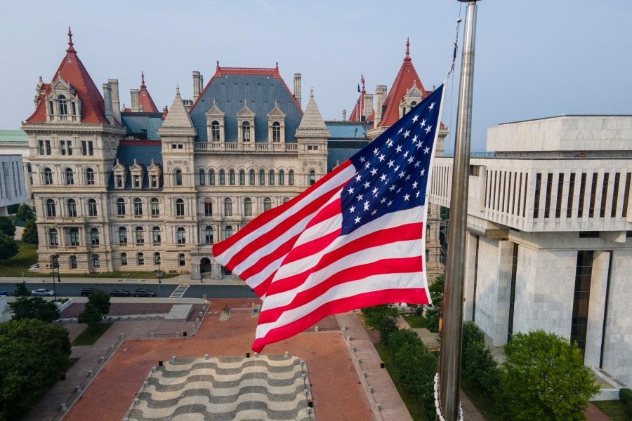 FILE - The New York Capitol building is seen, June 30, 2023, in Albany, N.Y. A little-known and rarely enforced law from 1907 that makes cheating on your spouse a crime in the state of New York could soon truly be a thing of the past, after lawmakers passed a bill Wednesday, April 3, 2024, to repeal the adultery ban. (AP Photo/Ted Shaffrey, File)