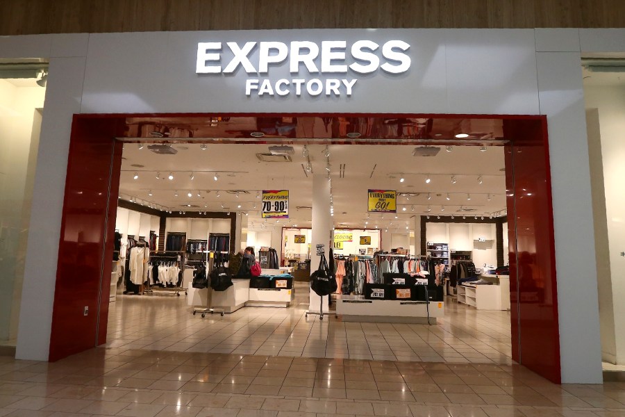 FILE - A storefront of Express, Inc. a fashion apparel retailer, shown Wednesday, Jan. 22, 2020, in Paradise Valley, Ariz. Express Inc. has filed for Chapter 11 bankruptcy protection, as the fashion retailer looks to sell the majority of its stores. Columbus, Ohio-based Express, which is also the parent of Bonbons and Upwest brands, is shuttering a handful of its operations in the process. In an announcement Monday, April 22, 2024, the company said it planned to close 95 of its Express stores and all UpWest stores. (AP Photo/Ross D. Franklin, File)