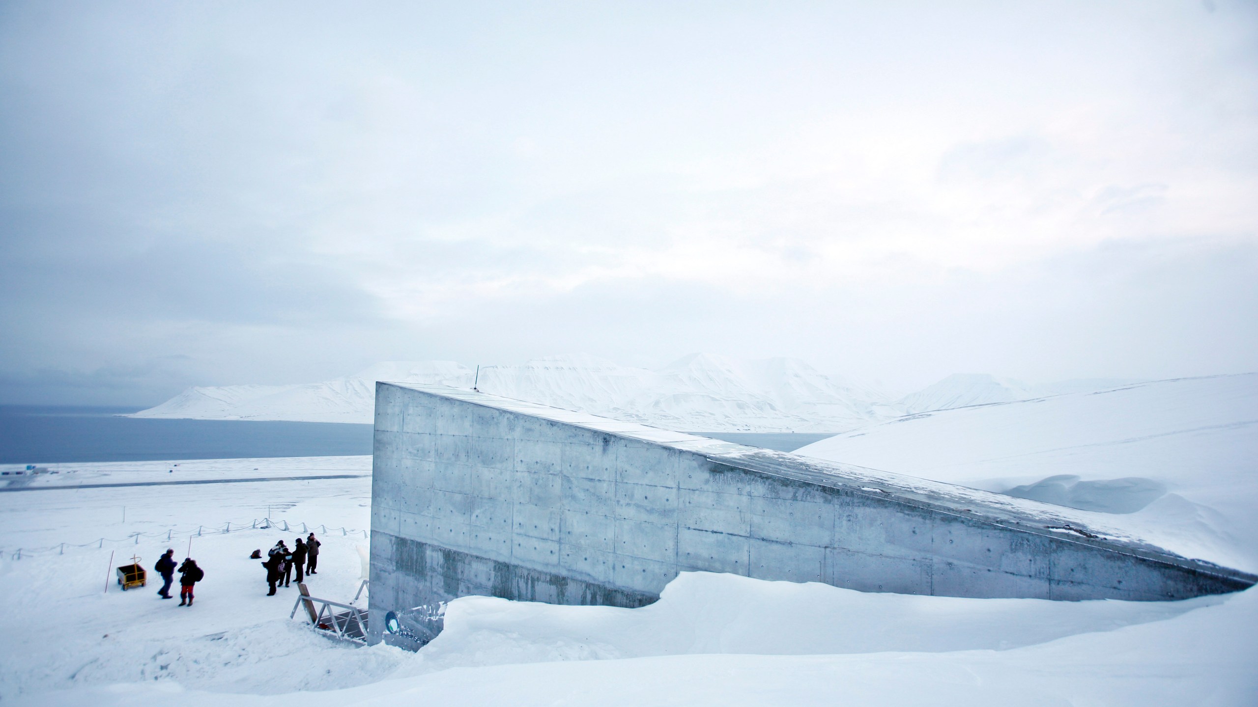 A seed vault in Norway is pictured.