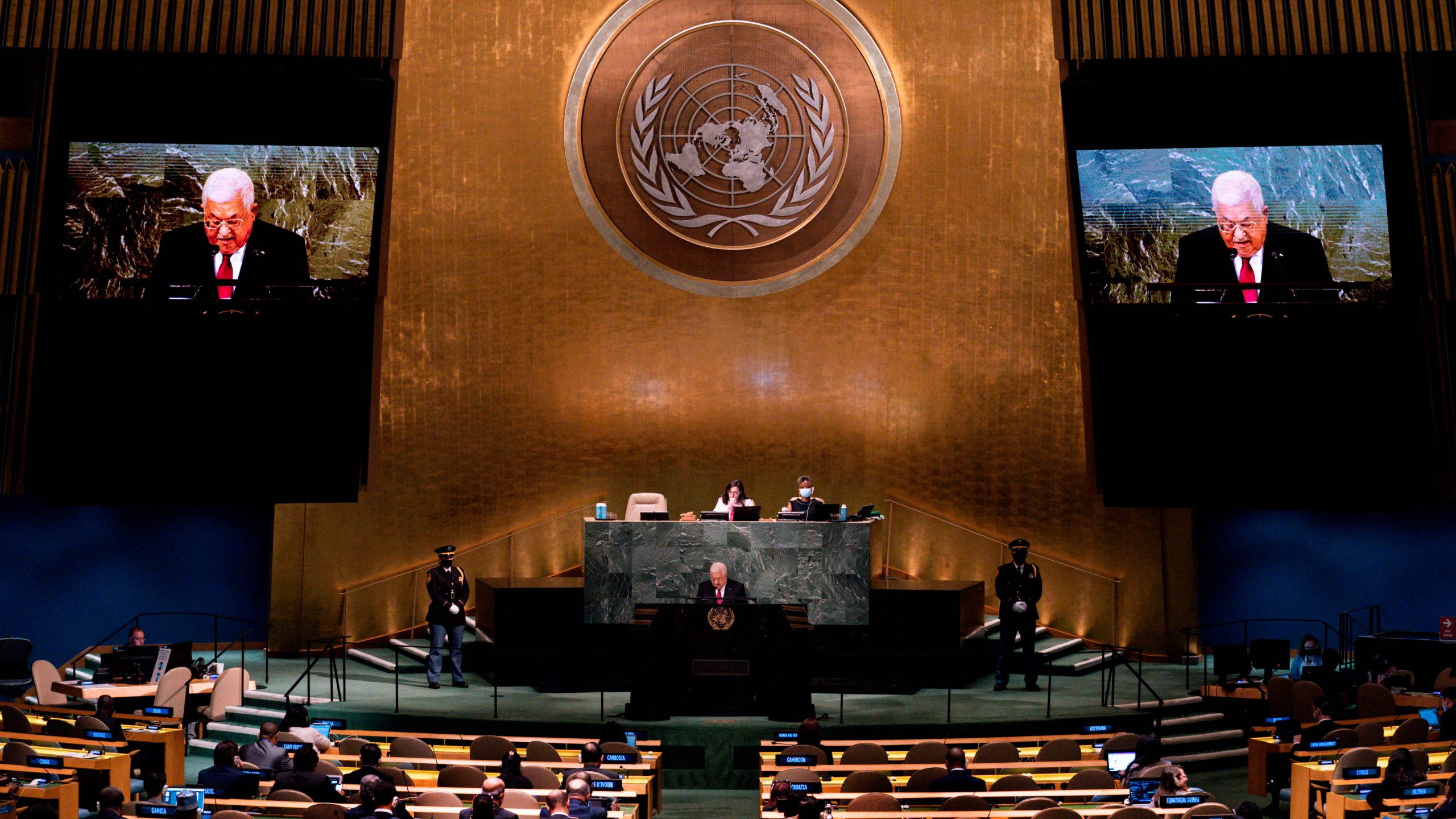 FILE - Palestinian President Mahmoud Abbas addresses the 77th session of the United Nations General Assembly on Sept. 23, 2022, at the U.N. headquarters. The U.N. General Assembly is expected to vote Friday, May 10, 2024, on a resolution that would grant new “rights and privileges” to Palestine and call on the Security Council to favorably reconsider its request to become the 194th member of the United Nations. (AP Photo/Julia Nikhinson, File)