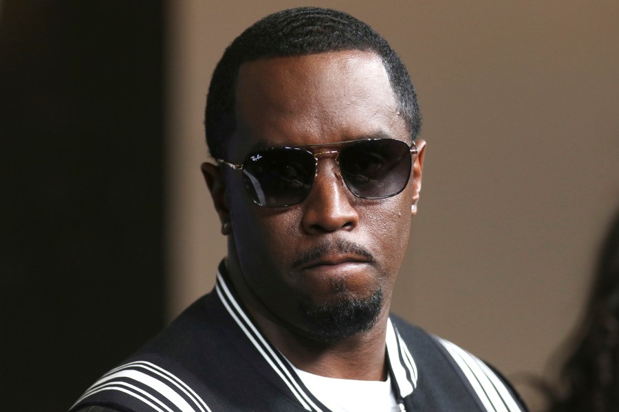 Sean "Diddy" Combs arrives at a movie premiere.