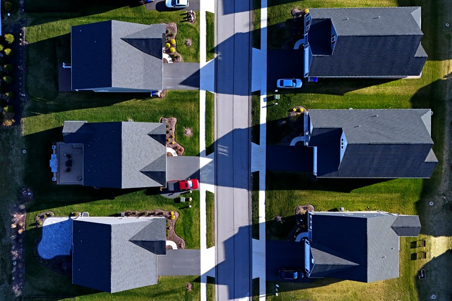 FILE - A housing development in Middlesex, Pa., is shown on March 29, 2024. The National Association of Realtors reports on existing home sales for April on Wednesday, May 22, 2024. (AP Photo/Gene J. Puskar, File)