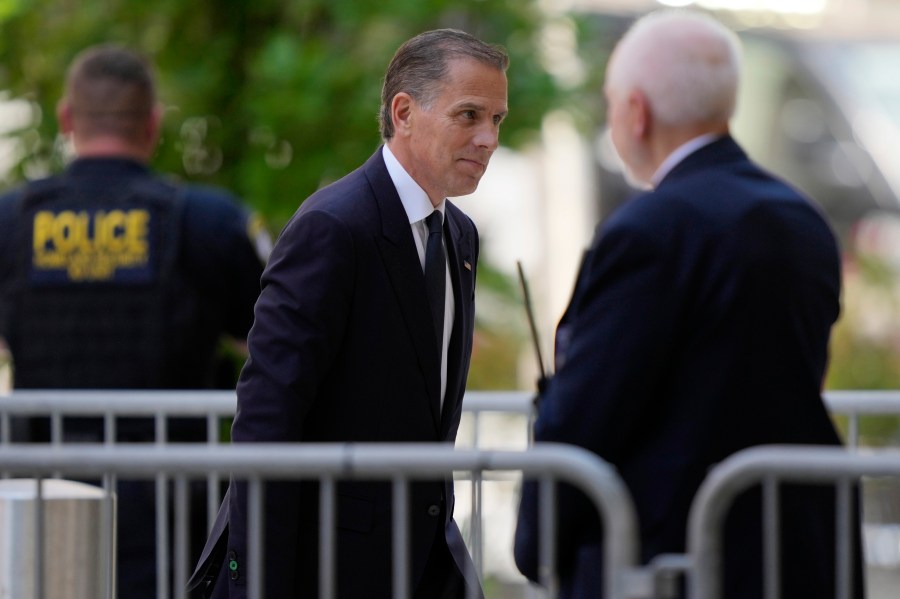 Hunter Biden arrives for a court appearance, Friday, May 24, 2024, in Wilmington, Del. (AP Photo/Matt Rourke)