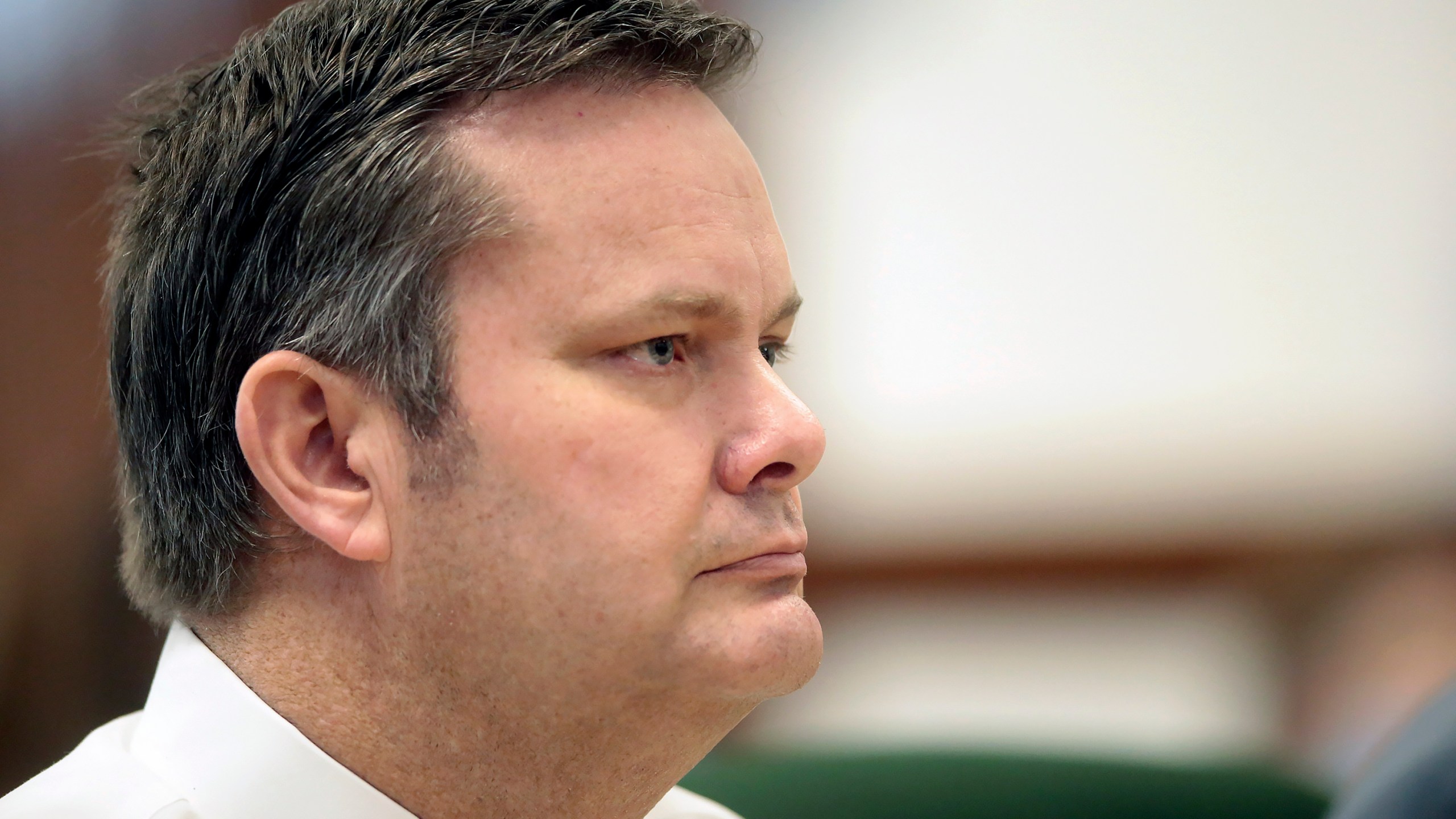 FILE - Chad Daybell sits during a court hearing, Aug. 4, 2020, in St. Anthony, Idaho. Prosecutors will make their final arguments to jurors on Wednesday, May 29, 2024, in the case of Daybell, who is accused of killing his wife and his new girlfriend’s two youngest children. (John Roark/The Idaho Post-Register via AP, Pool, File)