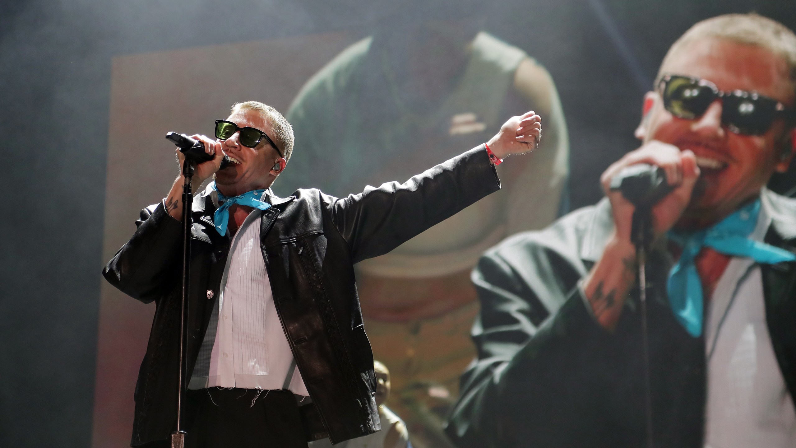 2024 Innings Festival TEMPE, ARIZONA - FEBRUARY 24: Macklemore performs during The Innings Festival at Tempe Beach Park on February 24, 2024 in Tempe, Arizona. (Photo by John Medina/Getty Images)