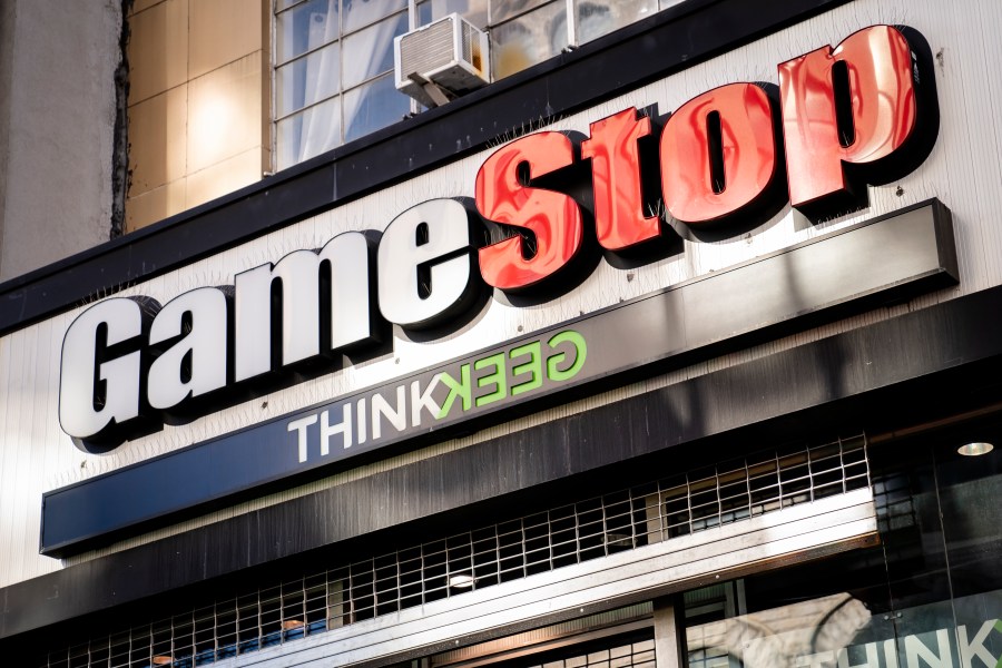 FILE - A GameStop store in New York is shown on Jan. 28, 2021. What’s going on with GameStop’s stock doesn’t make sense to a lot of people. The struggling video game retailer’s stock has been making stupefying moves this month, wild enough to raise concerns from Wall Street to the White House. (AP Photo/John Minchillo, File)