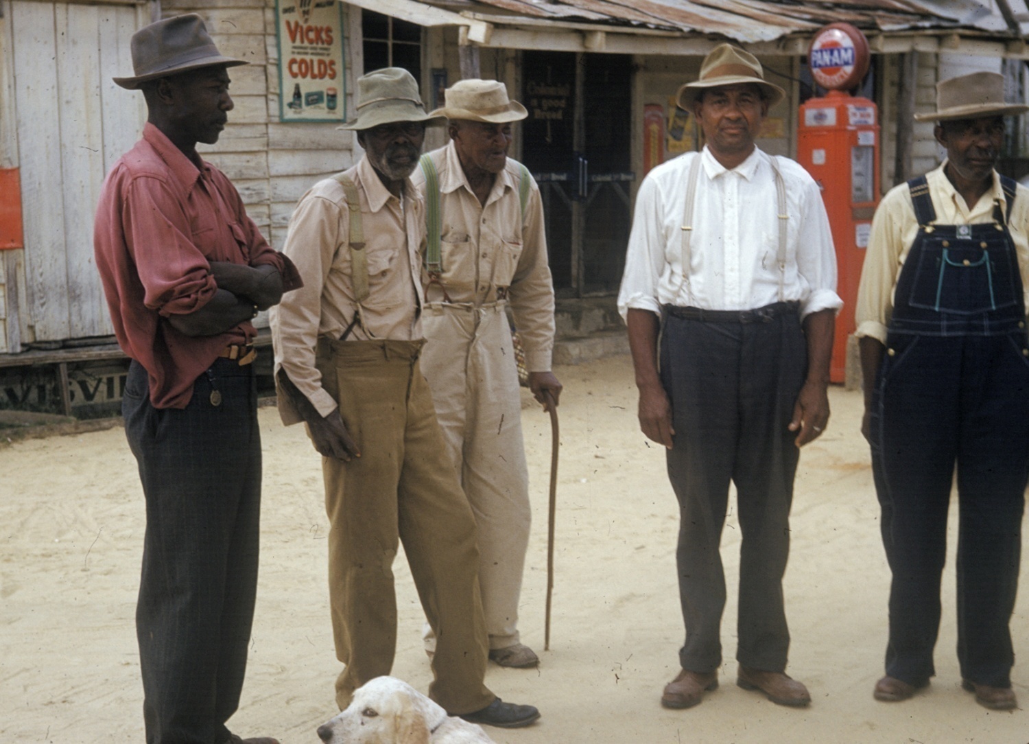 In this 1950's file photo released by the National Archives, men included in a syphilis study pose for a photo in Tuskegee, Ala. Most Black Americans are likeliest to say that they experience racial discrimination regularly and that such experiences inform how they view major U.S. institutions, according to a new study from the Pew Research Center released Monday, June 10, 2024. The study seeks to highlight the country's documented racist history against Black people as a possible explanation for why Black Americans hold conspiratorial views about major U.S. institutions. (National Archives via AP)