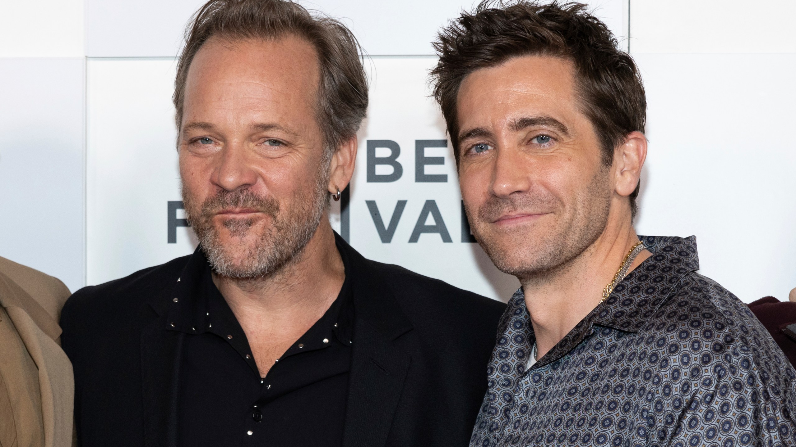 Peter Sarsgaard, left, and Jake Gyllenhaal attend the "Presumed Innocent" premiere during the Tribeca Festival at BMCC Tribeca Performing Arts Center on Sunday, June 9, 2024, in New York. (Photo by CJ Rivera/Invision/AP)