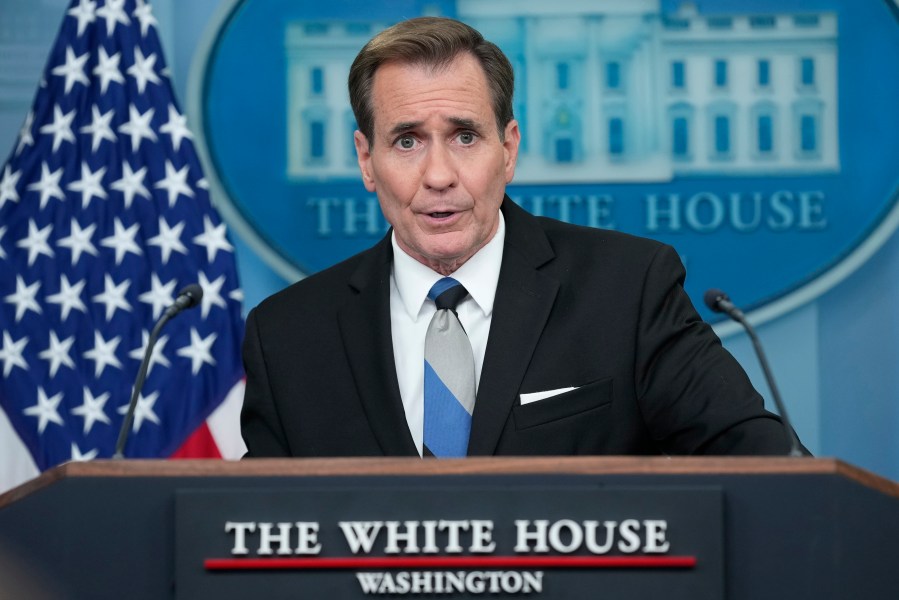 National Security Council spokesman John Kirby speaks during the daily briefing at the White House in Washington, Tuesday, May 28, 2024. (AP Photo/Susan Walsh)