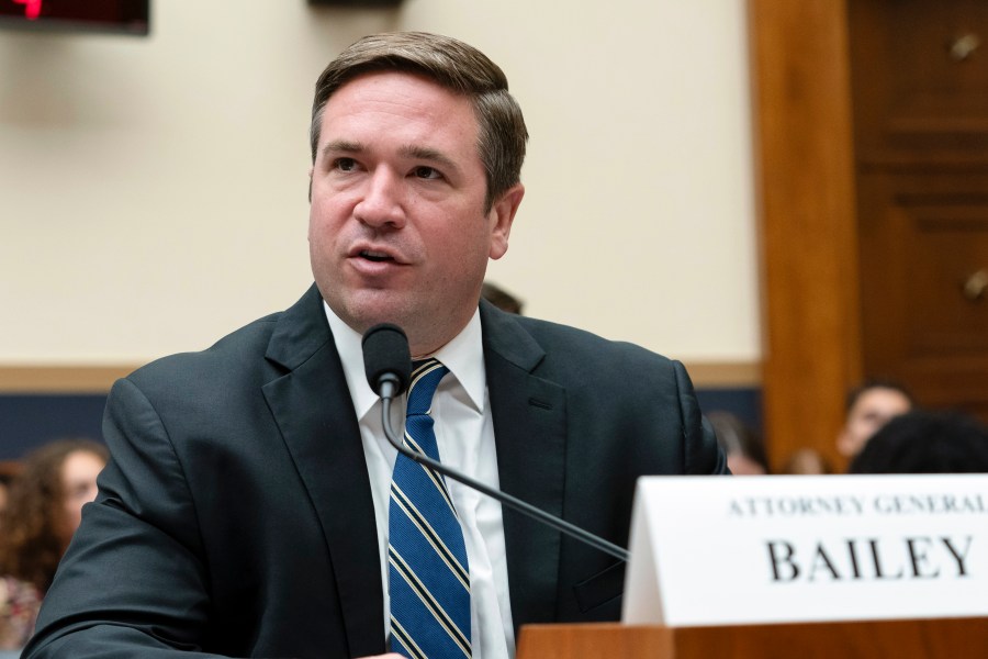 Missouri Attorney General Andrew Bailey testifies before Congress.