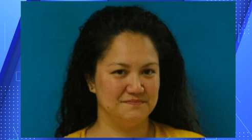 Elizabeth Wolf is shown in a mug shot from the Euless Police Department