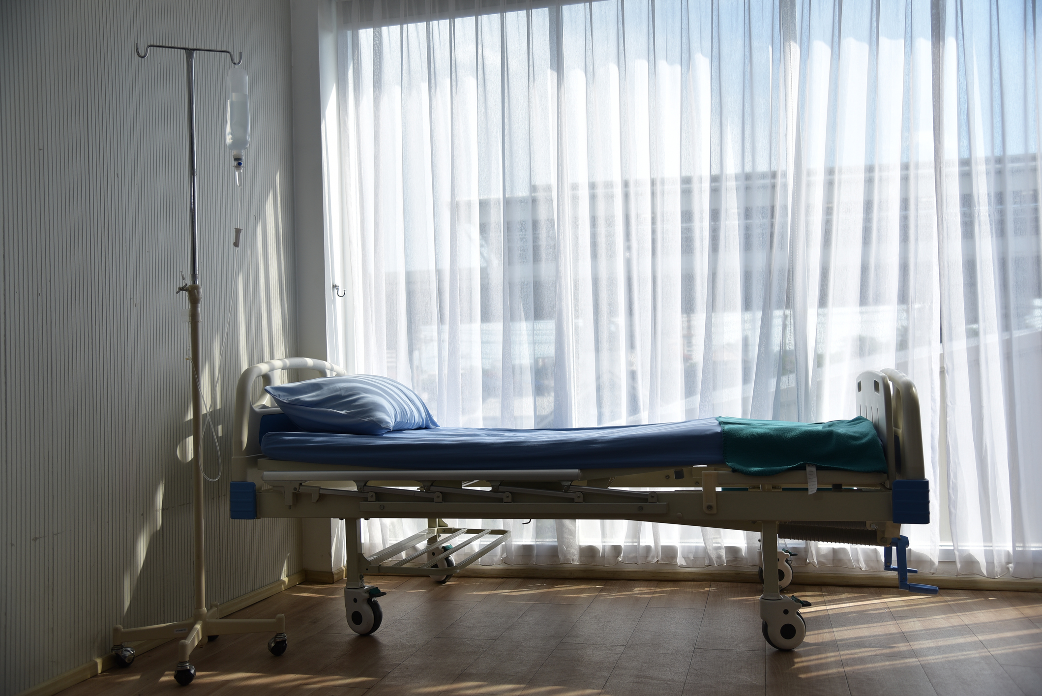 A file photo of a hospital bed.