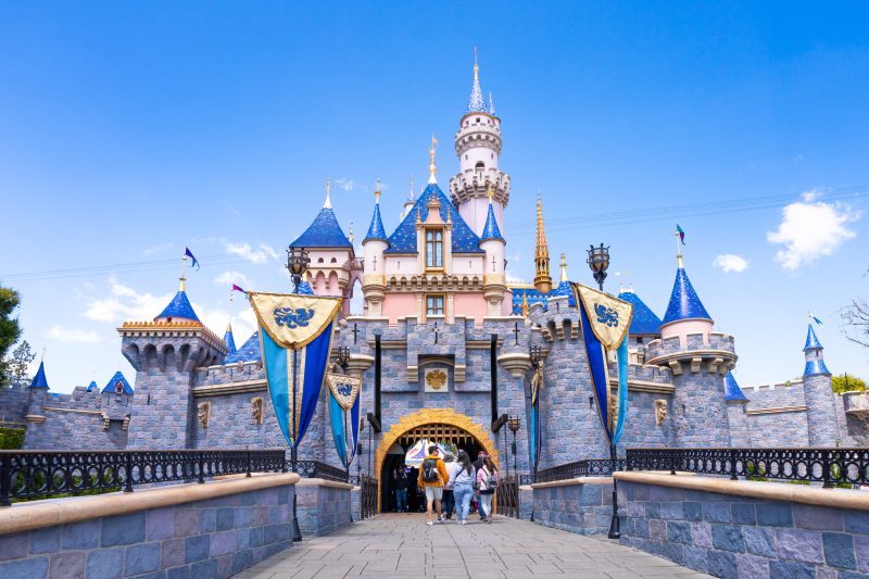 General views of Sleeping Beauty Castle at Disneyland on April 06, 2024 in Anaheim, California. (AaronP/Bauer-Griffin/GC Images)