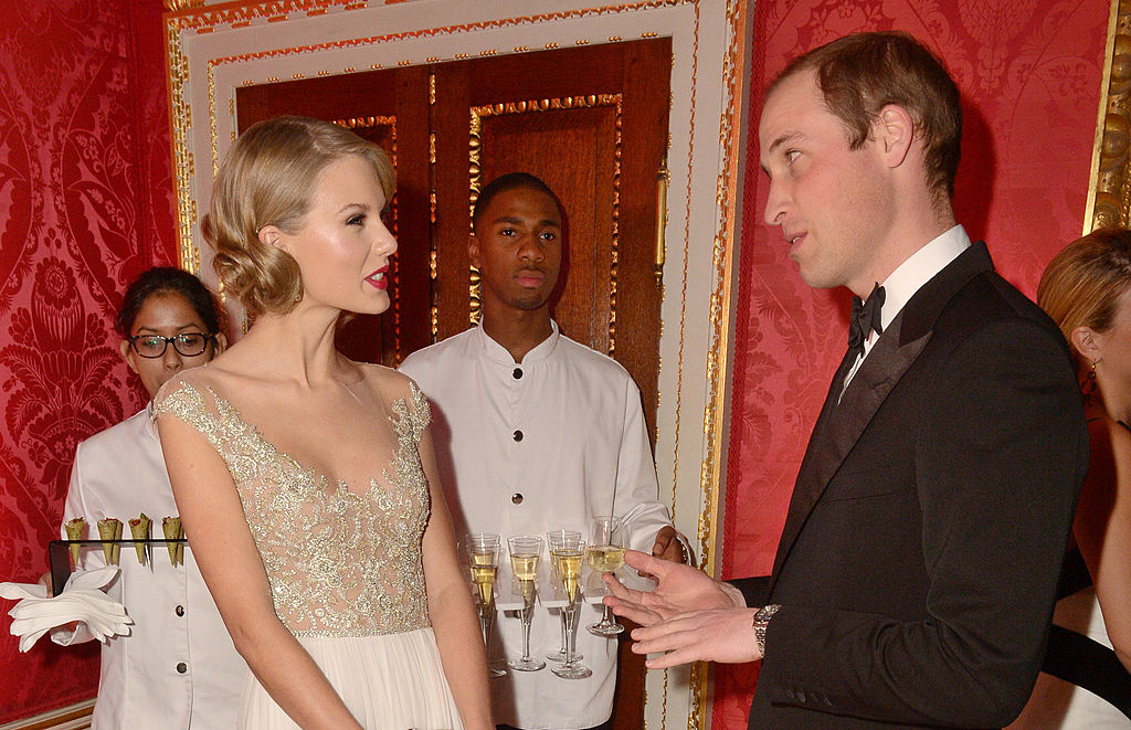 Prince William and Taylor Swift in Nov. 2013 Credit: Getty Images