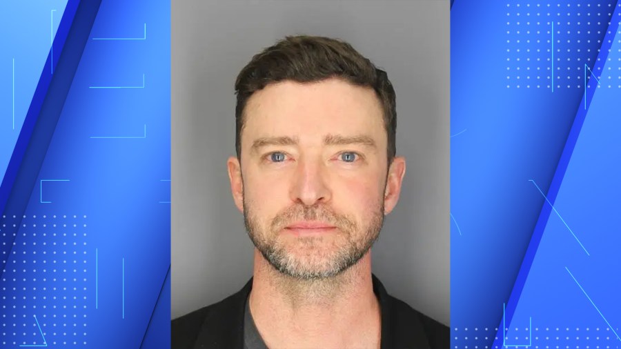 Justin Timberlake in a mugshot after a DWI arrest Monday, June 17.