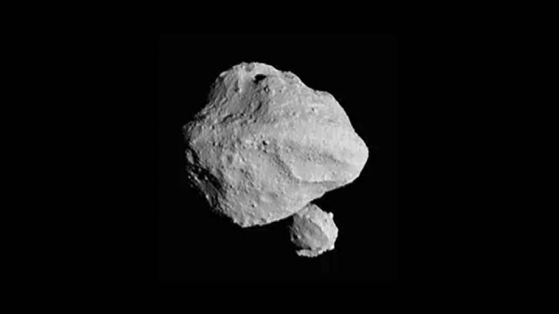 A photo of an asteroid.