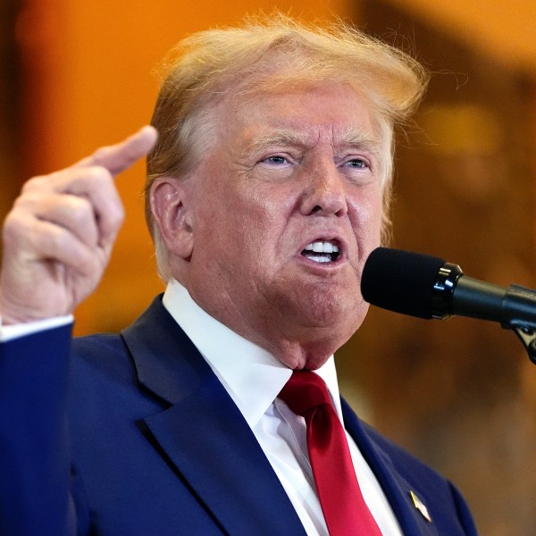 FILE - Former President Donald Trump speaks during a news conference at Trump Tower, May 31, 2024, in New York. Trump's lawyers have sent a letter to the Manhattan judge in his hush money criminal case seeking permission to file a motion to set aside the verdict. The letter to Judge Juan M. Merchan cited the U.S. Supreme Court's ruling on July 1 and asked the judge to delay Trump's sentencing while he weighs the high court's decision and how it could influence the New York case. (AP Photo/Julia Nikhinson, File)