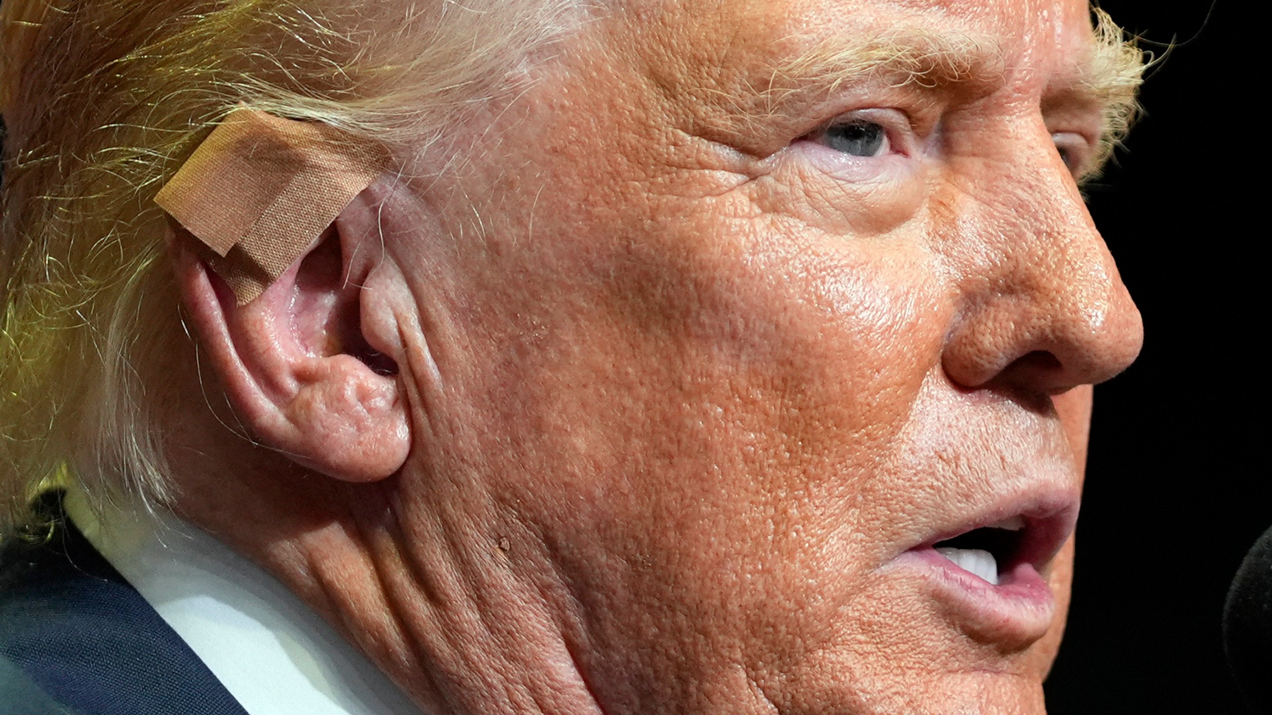 Republican presidential candidate former President Donald Trump speaks at a campaign rally, Saturday, July 20, 2024, in Grand Rapids, Mich. (AP Photo/Evan Vucci)