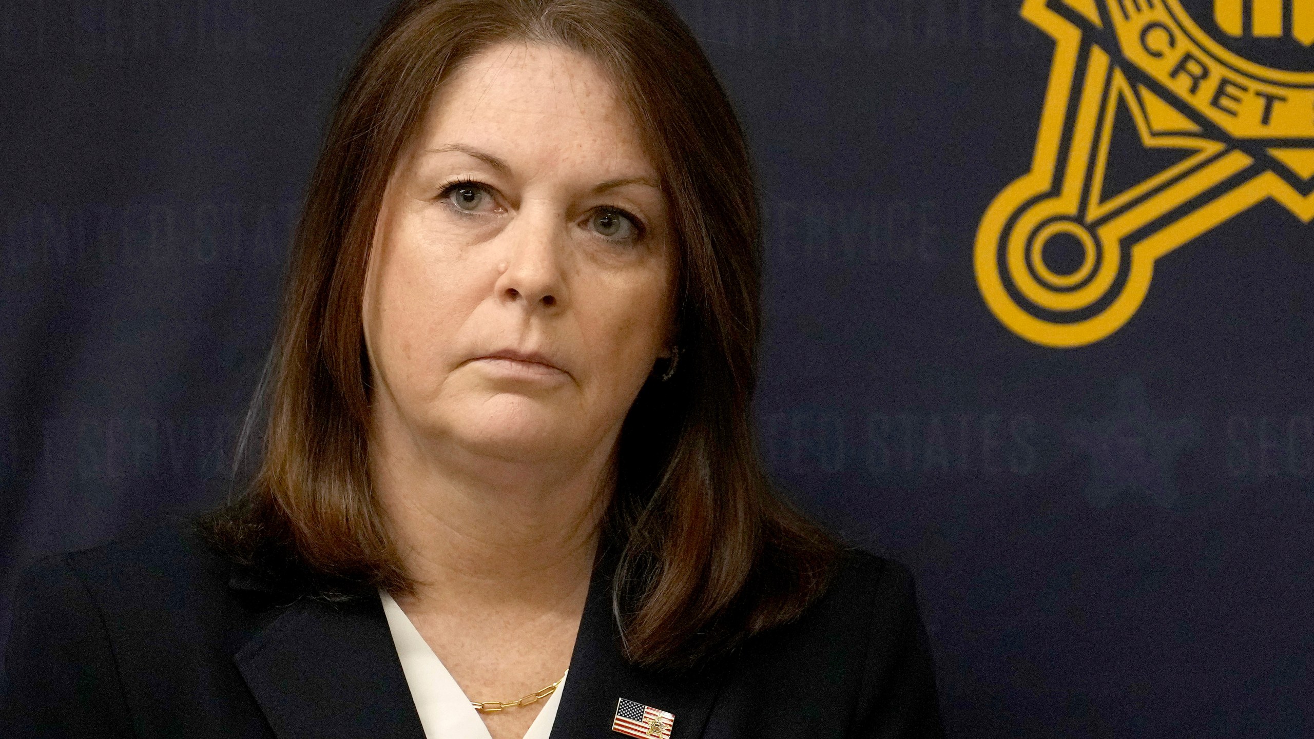 FILE - Secret Service Director Kimberly Cheatle attends a news conference, June 4, 2024, in Chicago. Cheatle and the Secret Service are under intense scrutiny following an assassination attempt on former President Donald Trump during a rally Saturday, July 13, in Pennsylvania. He was injured and people across the political spectrum are wondering how a gunman could get so close to the presumptive Republican presidential nominee when he was supposed to be carefully guarded. Cheatle has talked about how the Secret Service has a “zero fail mission.” (AP Photo/Charles Rex Arbogast, File)