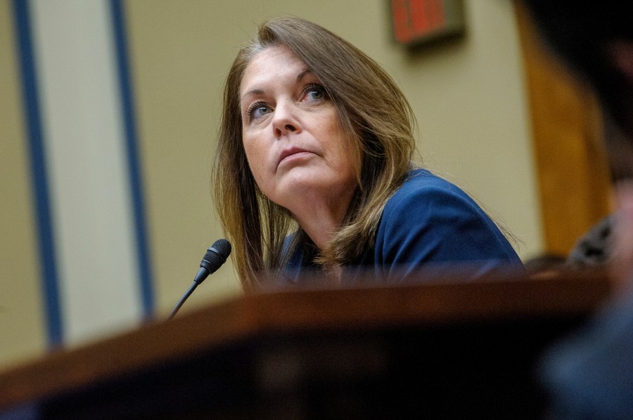 Kimberly Cheatle, Director, U.S. Secret Service, testifies during a House Committee on Oversight and Accountability hearing on Oversight of the U.S. Secret Service and the Attempted Assassination of President Donald J. Trump, on Capitol Hill, Monday, July 22, 2024, in Washington. (AP Photo/Rod Lamkey, Jr.)