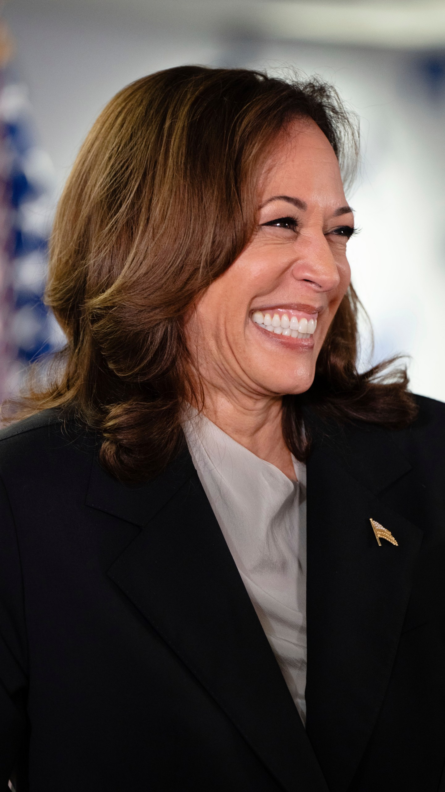 Vice President Kamala Harris speaks at her campaign headquarters in Wilmington, Del., Monday, July 22, 2024. (Erin Schaff/The New York Times via AP, Pool)