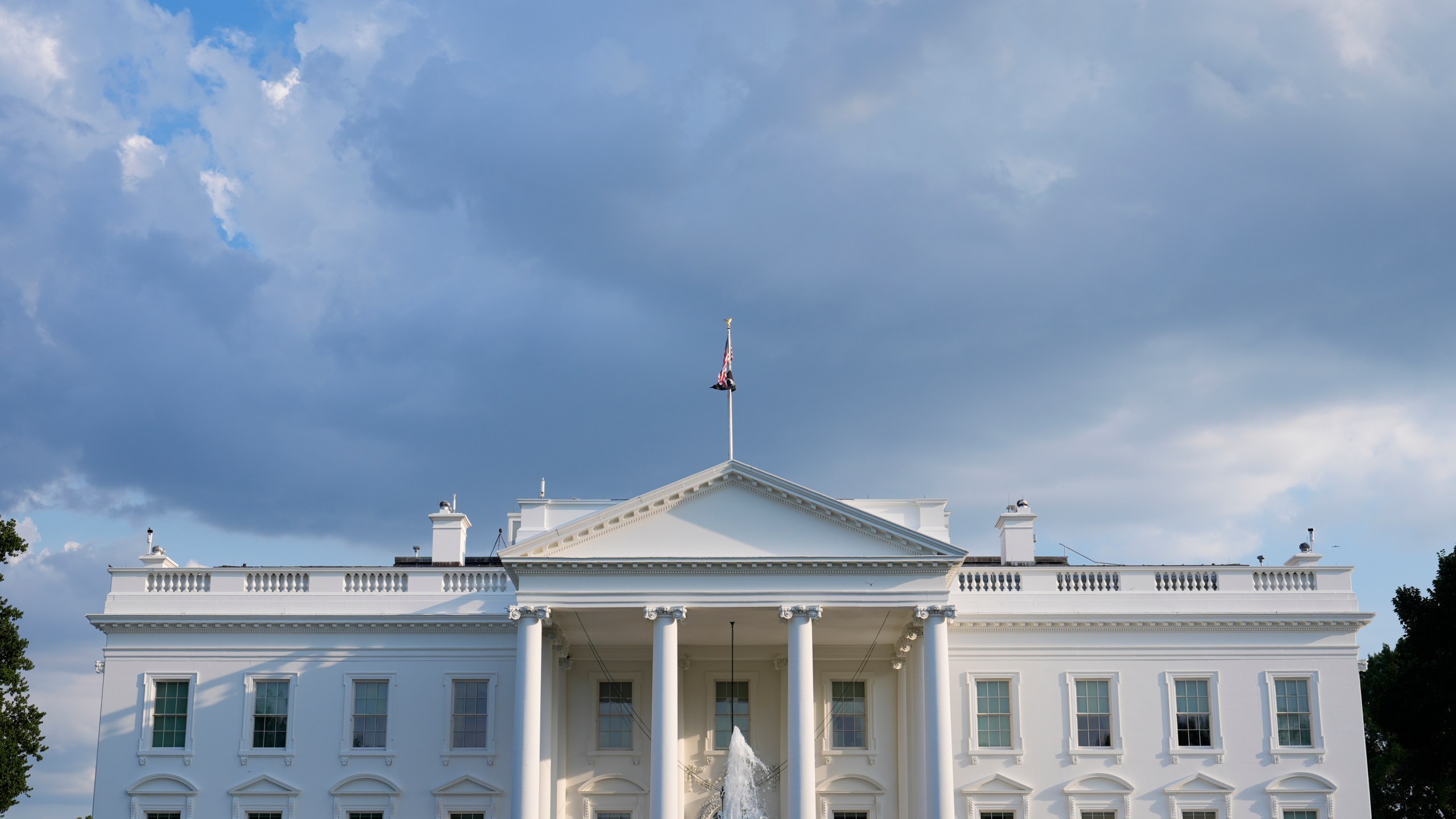 A view of the White House is seen in Washington, Sunday, July 21, 2024. President Joe Biden dropped out of the 2024 race for the White House on Sunday, ending his bid for reelection following a disastrous debate with Donald Trump that raised doubts about his fitness for office just four months before the election. (AP Photo/Susan Walsh)