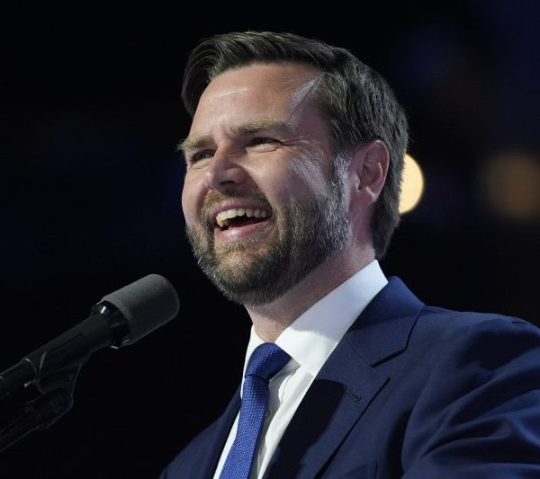 Republican vice presidential candidate Sen. JD Vance speaks at the RNC.