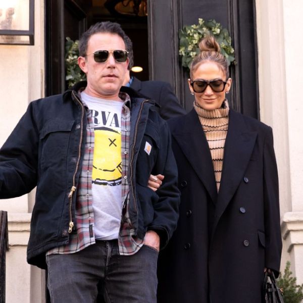 Ben Affleck and Jennifer Lopez out and about in New York.