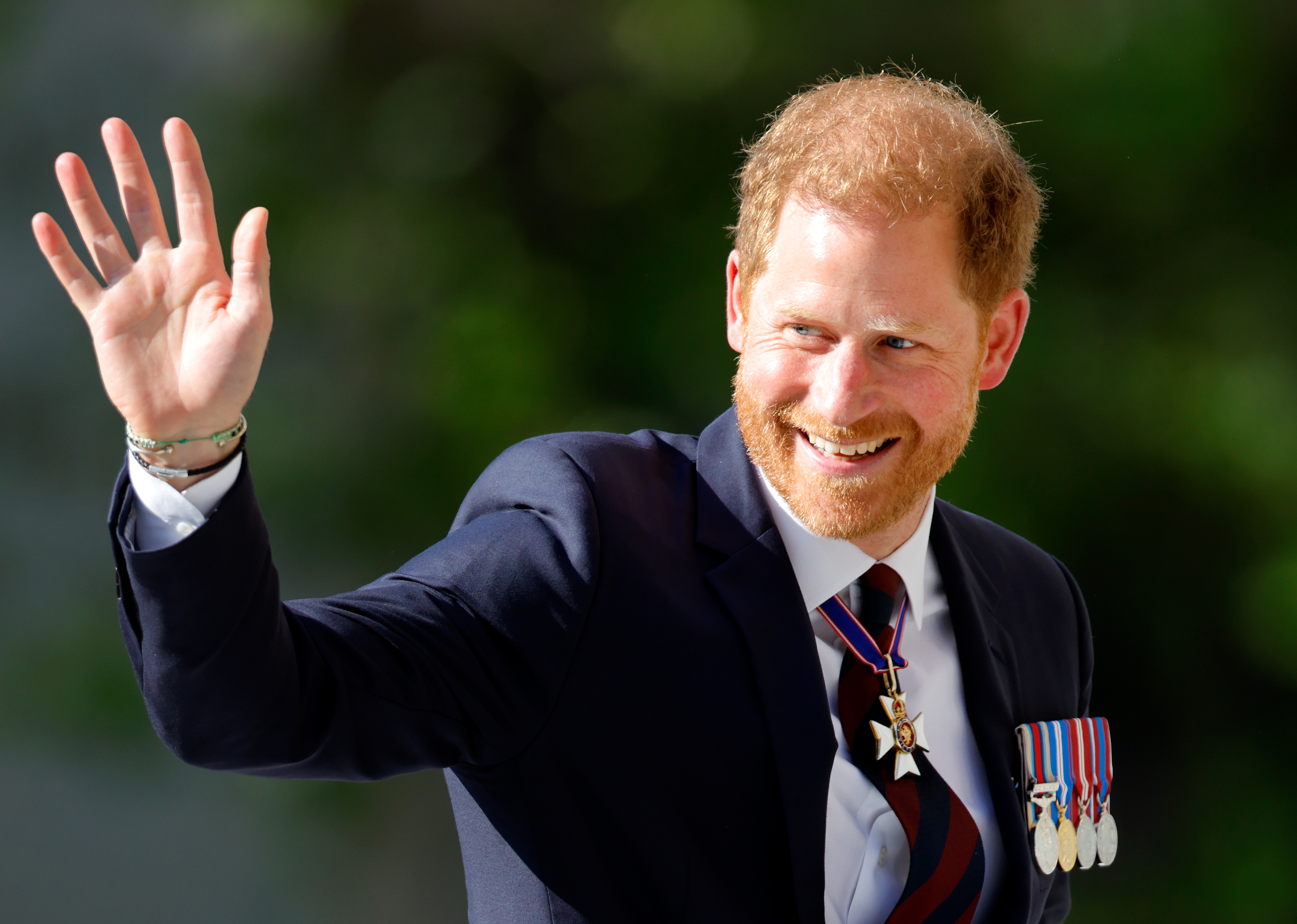 Prince Harry, Duke of Sussex attends The Invictus Games Foundation 10th Anniversary Service at St Paul's Cathedral on May 8, 2024 in London