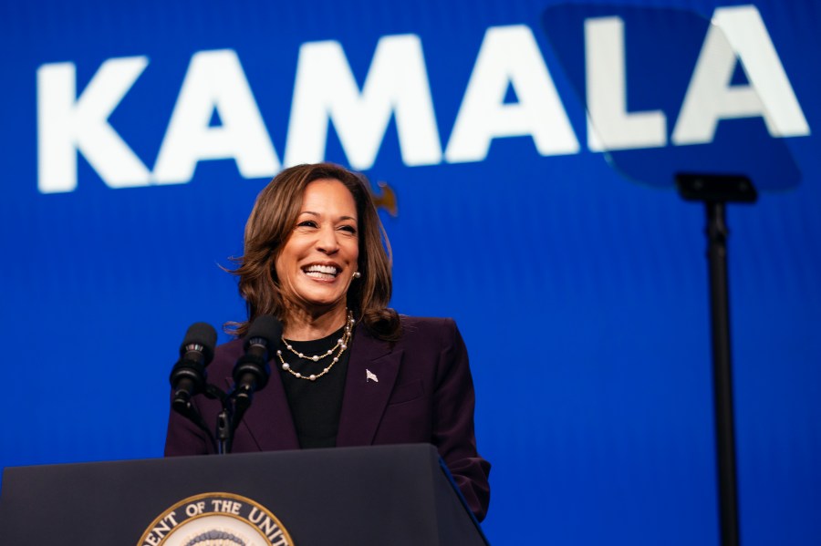 Vice President Kamala Harris speaks at the American Federation of Teachers' 88th National Convention on July 25.